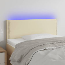 vidaXL krémszínű műbőr LED-es fejtámla 90 x 5 x 78/88 cm ágy és ágykellék