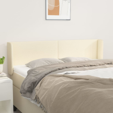 vidaXL krémszínű műbőr szárnyas fejtámla 147x16x78/88 cm ágy és ágykellék
