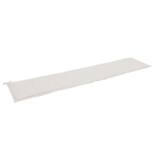 vidaXL krémszínű párna kerti padhoz 200 x 50 x 3 cm kerti bútor