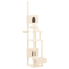 vidaXL krémszínű plafonig érő kaparófa 277-303 cm (171612) macskafelszerelés