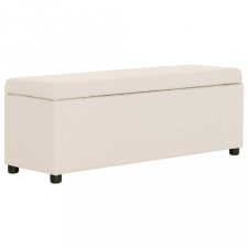 vidaXL krémszínű poliészter pad tárolórekesszel 116 cm bútor