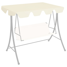 vidaXL krémszínű pótponyva kerti hintaágyhoz 192 x 147 cm 270 g/m² kerti bútor