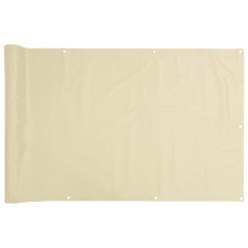 vidaXL krémszínű PVC belátás elleni erkélyparaván 400x75 cm (4005389) kerti bútor
