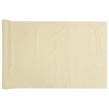 vidaXL krémszínű PVC kerti belátás elleni paraván 1000x120 cm kerti bútor