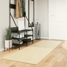 vidaXL krémszínű rövid szálú puha és mosható szőnyeg 80 x 250 cm lakástextília