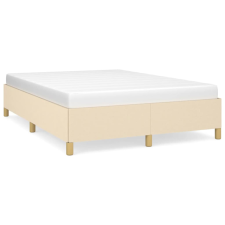 vidaXL krémszínű szövet ágykeret 140 x 190 cm (347162) ágy és ágykellék