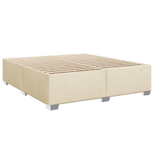 vidaXL krémszínű szövet ágykeret 200x200 cm (3284504) ágy és ágykellék