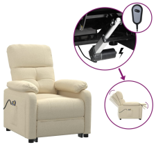 vidaXL krémszínű szövet elektromos masszázsfotel (3073821) masszázsfotel