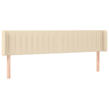 vidaXL krémszínű szövet fejtámla 183x16x78/88 cm (3119025) ágy és ágykellék