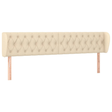 vidaXL krémszínű szövet fejtámla 203x23x78/88 cm (3117507) ágy és ágykellék