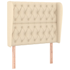 vidaXL krémszínű szövet fejtámla szárnyakkal 103 x 23 x 118/128 cm (3118287) ágy és ágykellék