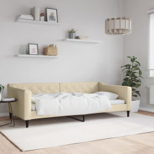 vidaXL krémszínű szövet kanapéágy 100 x 200 cm bútor