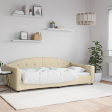 vidaXL krémszínű szövet kanapéágy 100 x 200 cm ágy és ágykellék