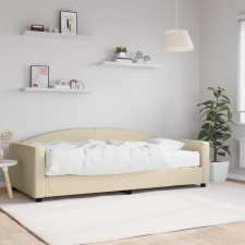vidaXL krémszínű szövet kanapéágy matraccal 100x200 cm ágy és ágykellék