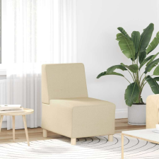 vidaXL krémszínű szövet kanapéfotel 55 cm bútor