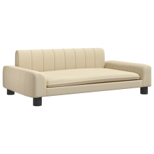 vidaXL krémszínű szövet kutyaágy 90 x 53 x 30 cm (171846) szállítóbox, fekhely kutyáknak