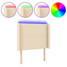 vidaXL krémszínű szövet LED-es fejtámla 103x16x118/128 cm (3123903) ágy és ágykellék