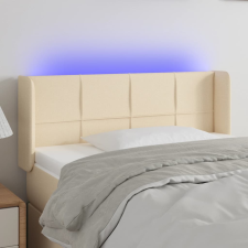 vidaXL krémszínű szövet LED-es fejtámla 93 x 16 x 78/88 cm ágy és ágykellék