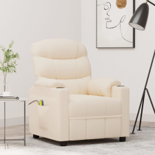 vidaXL krémszínű szövet masszázsfotel masszázsfotel