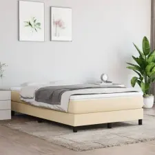 vidaXL Krémszínű szövet zsebrugós ágymatrac 120x200x20 cm ágy és ágykellék