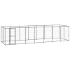 vidaXL kültéri acél kutyakennel 16,94 m²