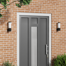 vidaXL Kültéri Falilámpák 2 db Fekete Rozsdamentes Acél IP44 kültéri világítás