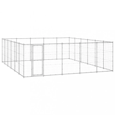 vidaXL Kültéri horganyozott acél kutyakennel 36,3 m² (3082329) szállítóbox, fekhely kutyáknak