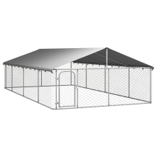 vidaXL Kültéri kutyakennel tetővel 600 x 300 x 150 cm szállítóbox, fekhely kutyáknak
