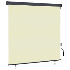 vidaXL Kültéri Rolós Árnyék Csíkos Állítható Krém 180 x 250 cm szövet lakástextília