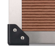 vidaXL kültéri WPC és rozsdamentes acél zuhany és zuhanytálca kád, zuhanykabin