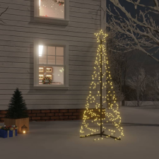 vidaXL kúp alakú karácsonyfa 200 meleg fehér LED-del 70 x 180 cm műfenyő