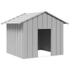 vidaXL Kutyaház tetővel 131x101x102 cm horganyzott acél szállítóbox, fekhely kutyáknak