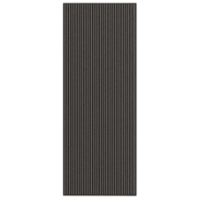 vidaXL lábtörlő csíkos fekete és szürke 115x300 cm lakástextília