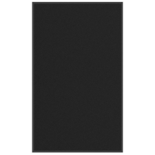 vidaXL lábtörlő fekete 90x150 cm lakástextília