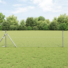 vidaXL Lánckerítés 0.6x25 m Horganyzott Acél építőanyag