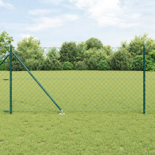 vidaXL lánckerítés 13 spike állvánnyal 1.2x25m galvanizált acélból építőanyag