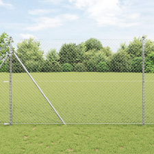 vidaXL Láncos Kerítés 1.6x10 m Horganyzott Acél építőanyag