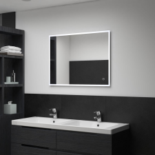 vidaXL LED-es fürdőszobai falitükör érintésérzékelővel 80 x 60 cm fürdőszoba bútor
