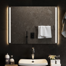 vidaXL LED-es fürdőszobatükör 80x60 cm bútor