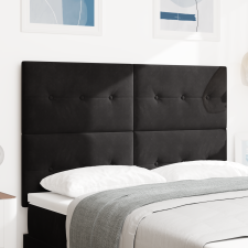 vidaXL LED Fejtámla Fekete 80 cm Bársony ágy és ágykellék