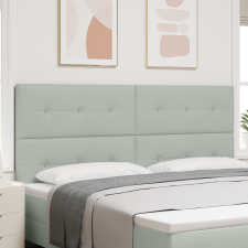vidaXL LED Fejtámla Lámpa Szürke 100 cm Bársony ágy és ágykellék