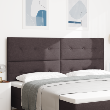 vidaXL LED Fejtámla Sötétbarna 100 cm Szövet ágy és ágykellék