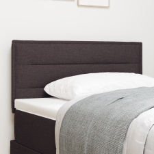 vidaXL LED Fejtámla Vonalkialakítás Sötétbarna 90 cm Szövet ágy és ágykellék