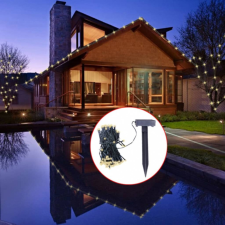 vidaXL LED Solar Fények Meleg Fehér Karácsonyi Dekoráció karácsonyfa izzósor