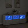 vidaXL LED Tálalószekrény - Fehér - 181,5cm