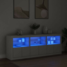 vidaXL LED Tálalószekrény - Fehér - 181,5cm bútor