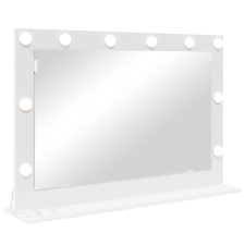 vidaXL LED világítással ellátott sminktükör fehér 80x55x18 cm (868293) bútor