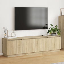 vidaXL LED világítású TV szekrény Sonoma tölgy 180x38x49 cm Mérnöki fa bútor