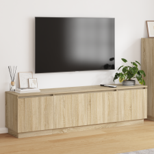 vidaXL LED világítású TV szekrény Sonoma tölgy 180x38x49 cm Mérnöki fa bútor