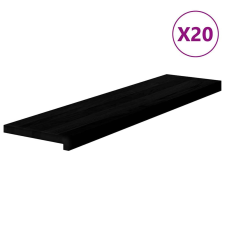 vidaXL lépcsőfokok 20 db Sötétbarna 100x25x2 cm tömör fa tölgyfa lakástextília